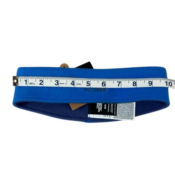 The North Face Kids Glacier Reversible Headband NWT Medium Light Blue Gray Cozy - Picture 8 of 9